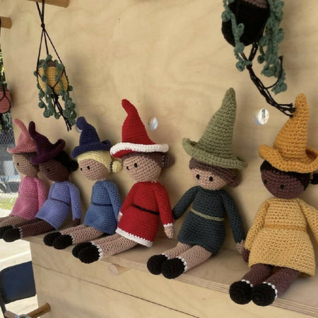 Rainbow Witch Doll | Handmade Crochet Toy