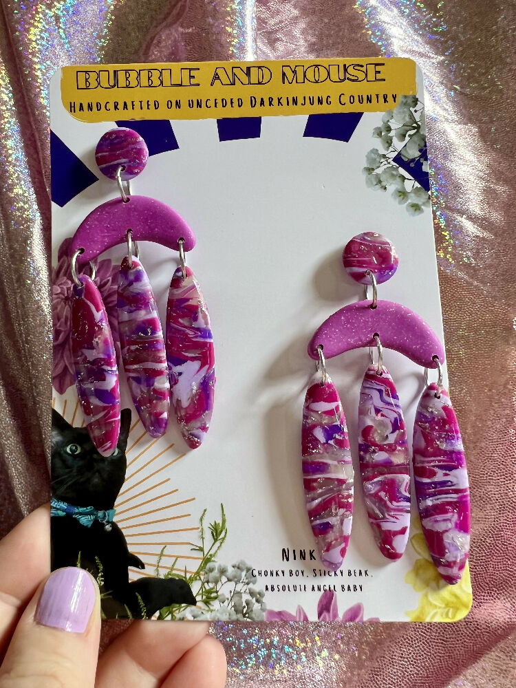 Purple Paradise OTT Dangle Earrings