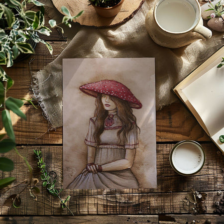 A5 Art Print - Lady Amanita Muscaria