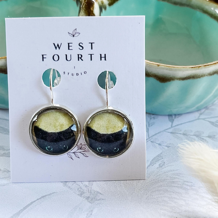 Cat Lover Earrings choose stud, hook or clip ons