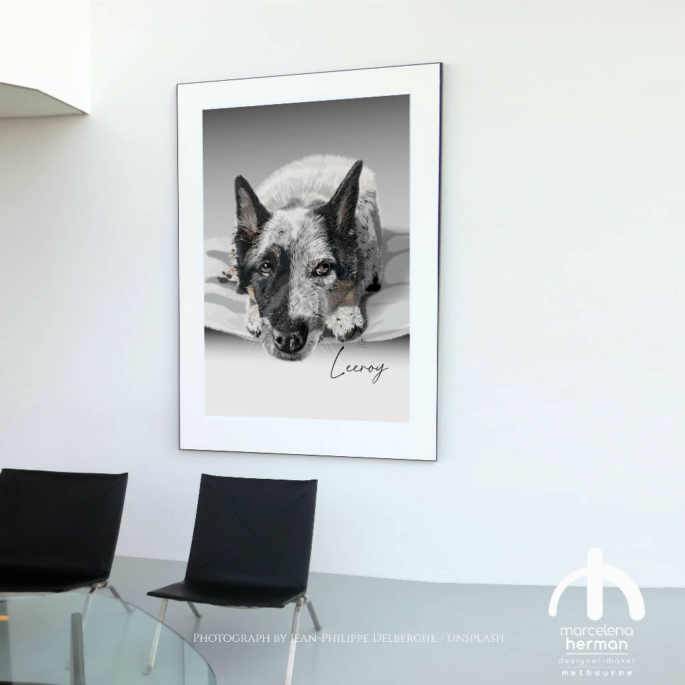 Custom Portrait | REALISTIC STYLE| Pet Portrait | Full-body | Vector Illustrations