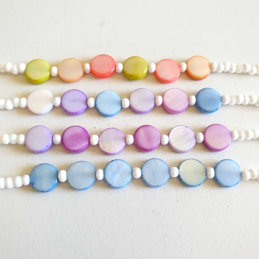 Mix round shell beaded bracelet copy 3