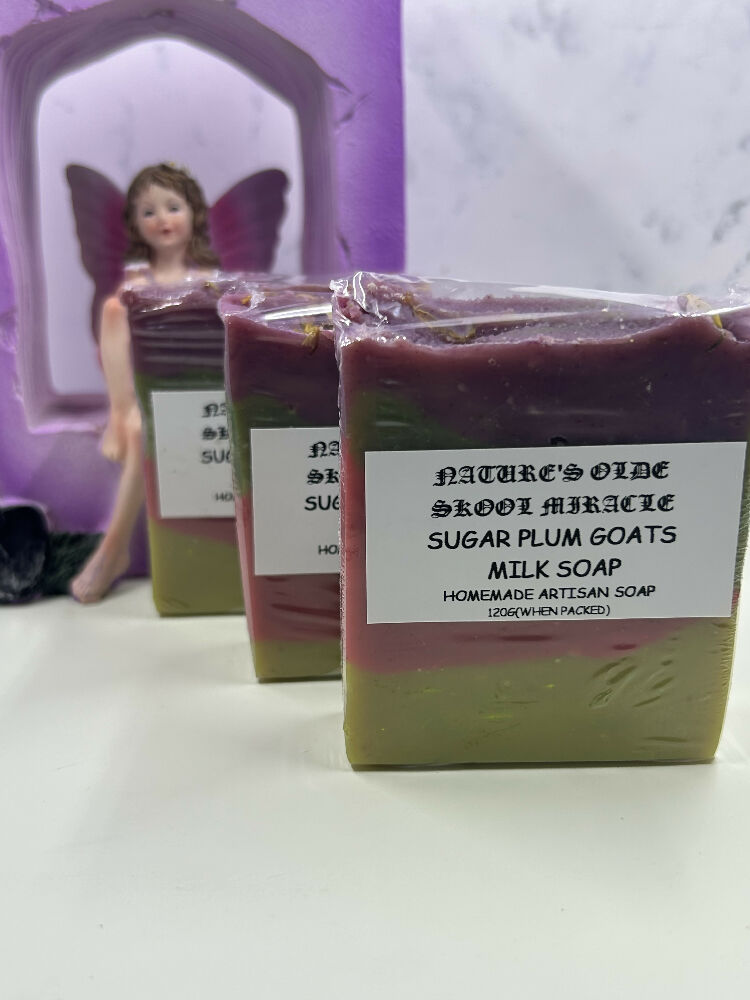 Sugar plum goat’s milk soap