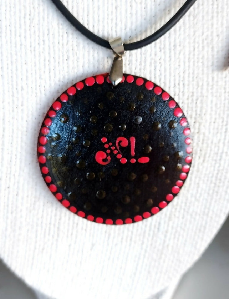 Original Dot Art design Pendant and Earing set called "Gone Dotty "