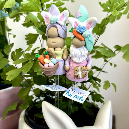 Tiny Gnome pair - Easter - Thumper and Tulip