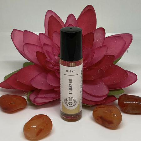 SOLAR PLEXUS essential oil Roller Crystal infused with Carnelian