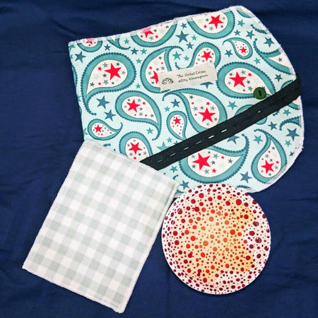 Liver Castor Oil wrap pack + Organic cotton pad.