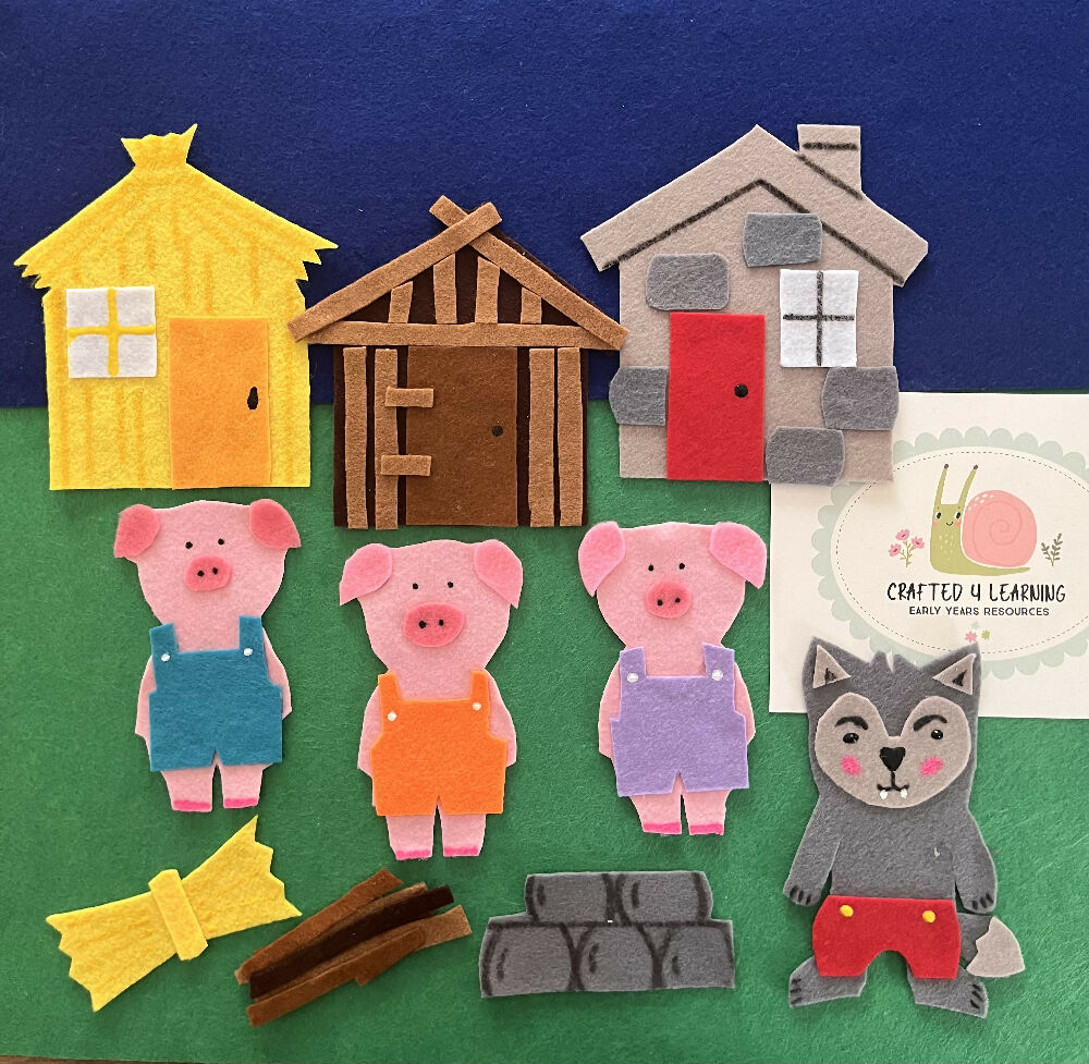 The Three Little Pigs Felt Board Set