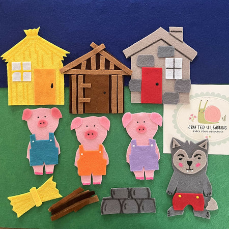The Three Little Pigs Felt Board Set