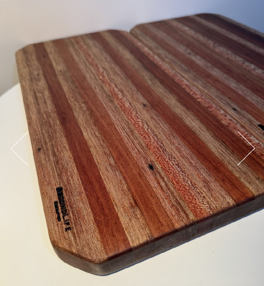 Recycled Hardwood Cheese Board or Serving Platter