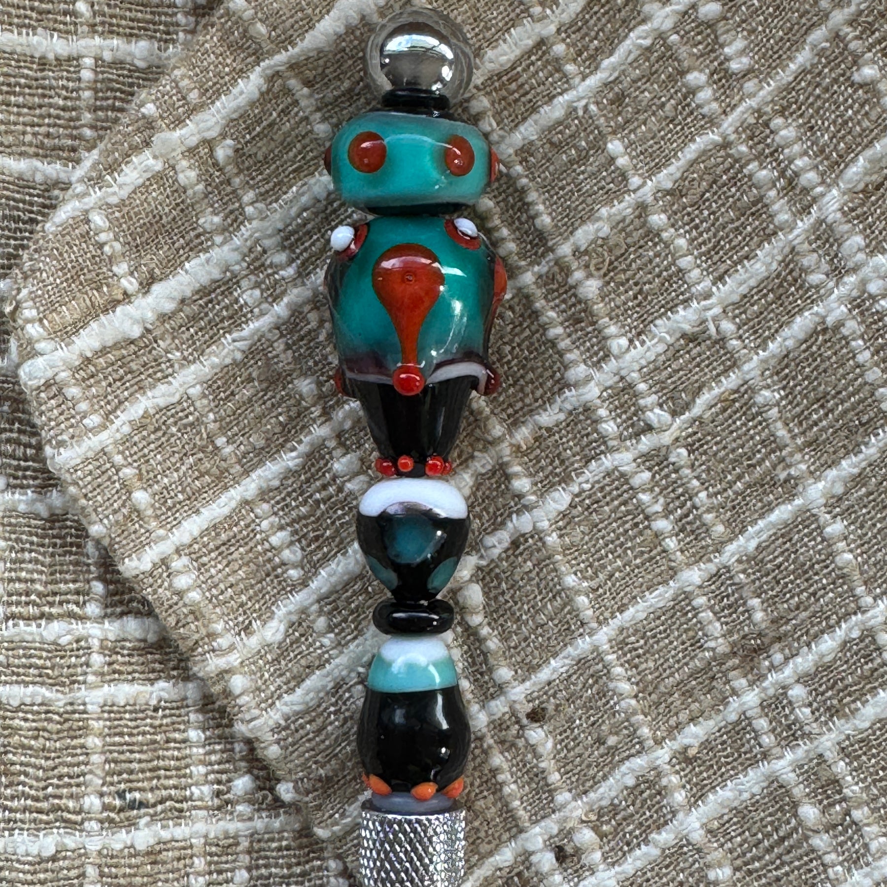 SEWING QUICK UNPICK with handmade glass BORRELLY BEADS #401