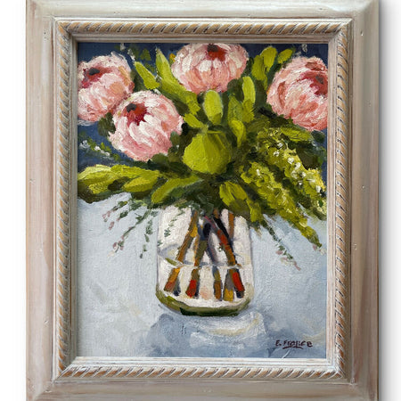 Rose Protea Original Artwork Oil Painting