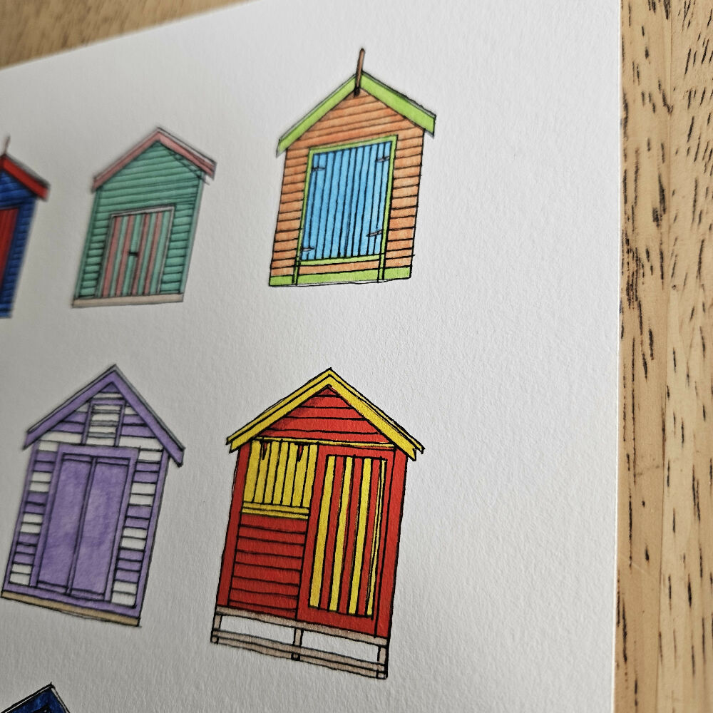 art print - melbourne series - brighton bathing boxes