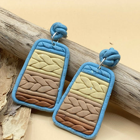 Sand and Sea dangle earrings