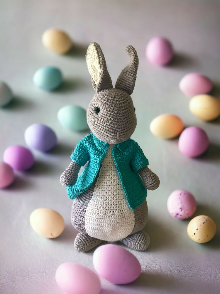 Crochet Easter Bunny in Jacket