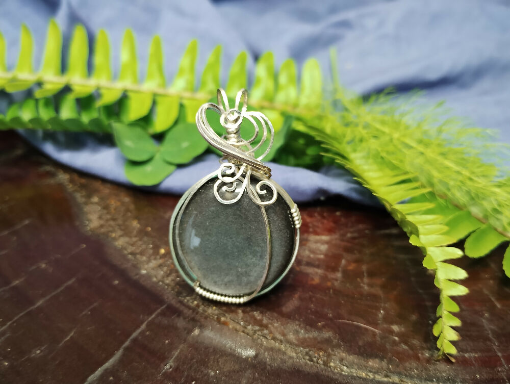 Silver Sheen Obsidian in Sterling Silver