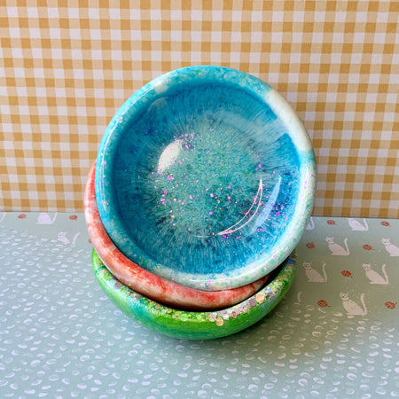 Resin Dishes: Set of 3 Trinket Dishes