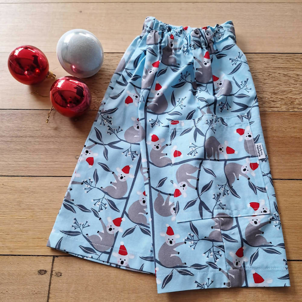 Handmade Boys Christmas Shorts | Size 4, 6, 8 years