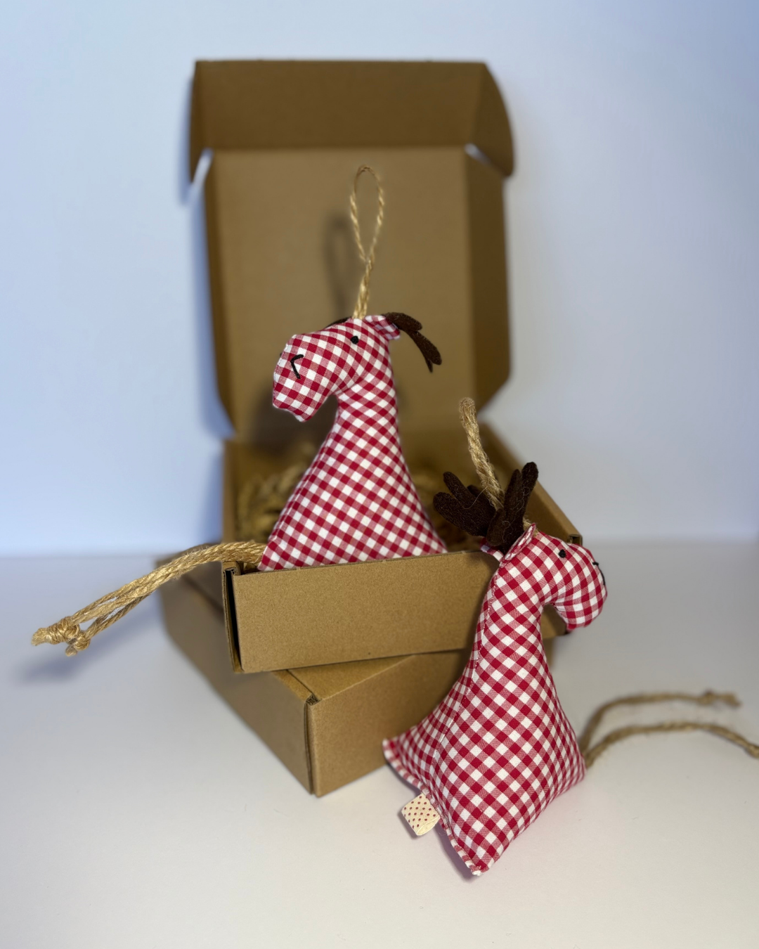 Reindeer | Unique Christmas Tree Ornament | Eco-friendly Fabric Christmas decor