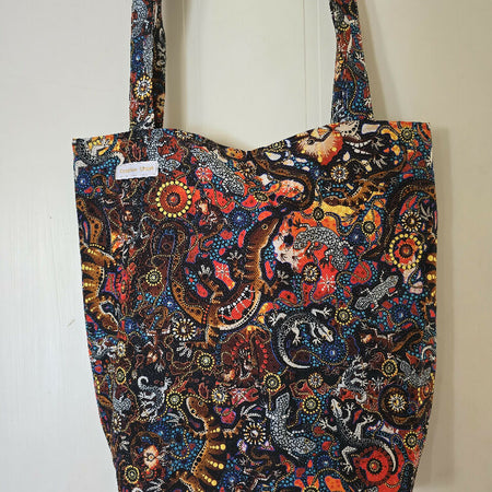 Handmade Indigenous Print Tote Bag