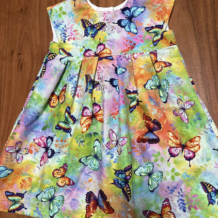 Butterflies, Butterflies, Butterflies - Size 1 toddler dress