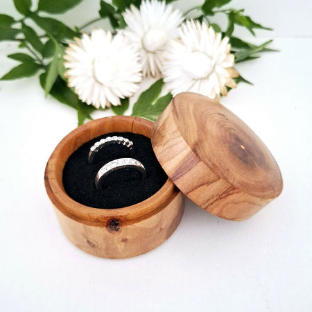 Gorgeous Ring Box made of Coastal Gum Timber, Engagement Ring box, Wedding Ring Storage , For that special person,, Made in Western Australia