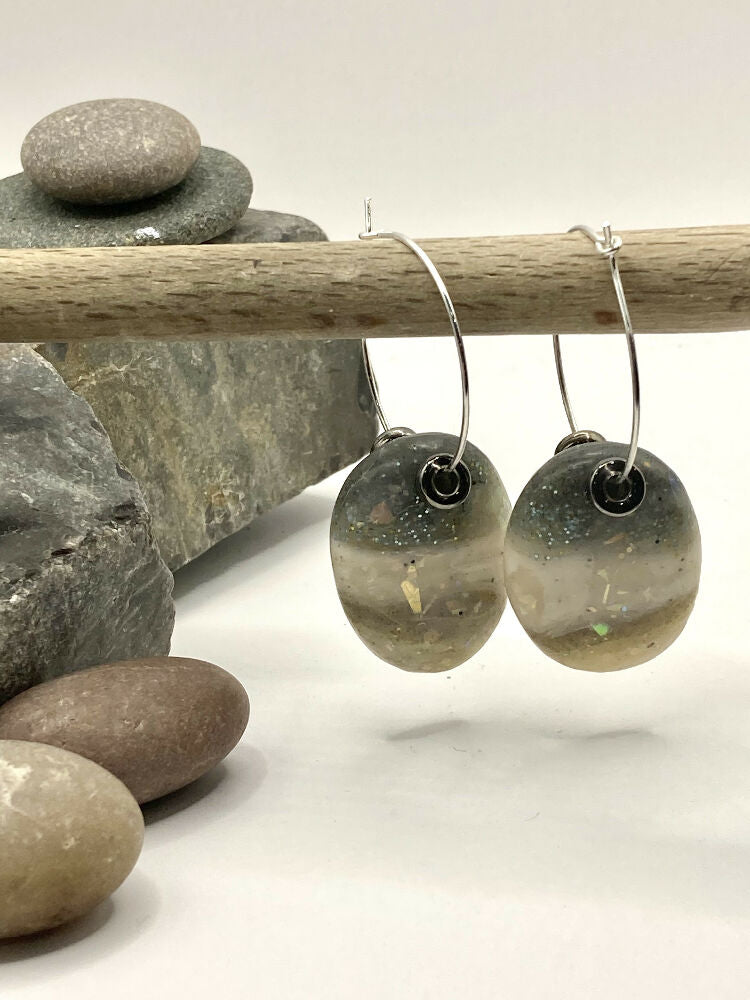 River Rocks hoop earrings