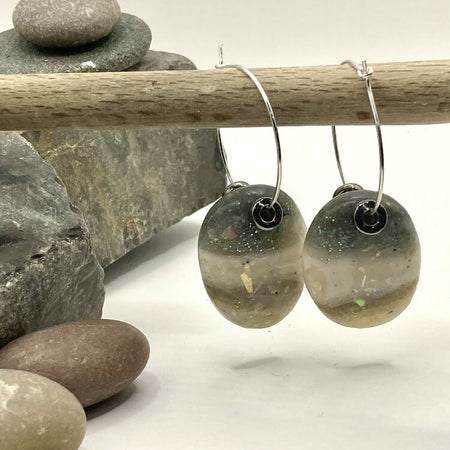 River Rocks hoop earrings