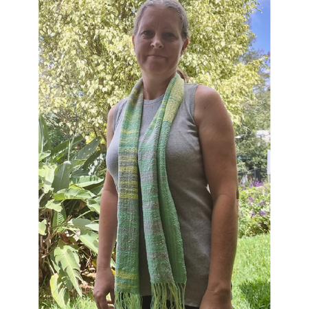 Handwoven scarf 100% cotton soft lightweight and breathable