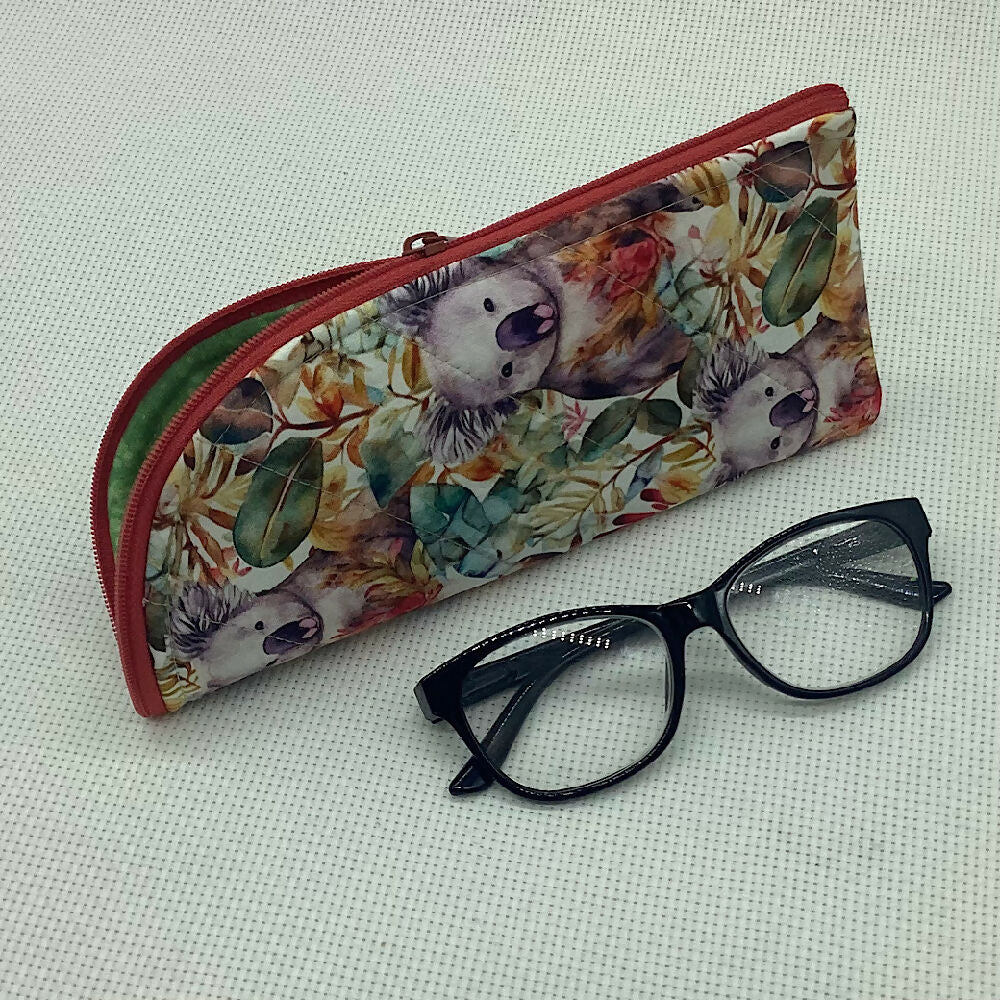Australian Koalas glasses case for sunglasses, reading, spectacles - 4 designs