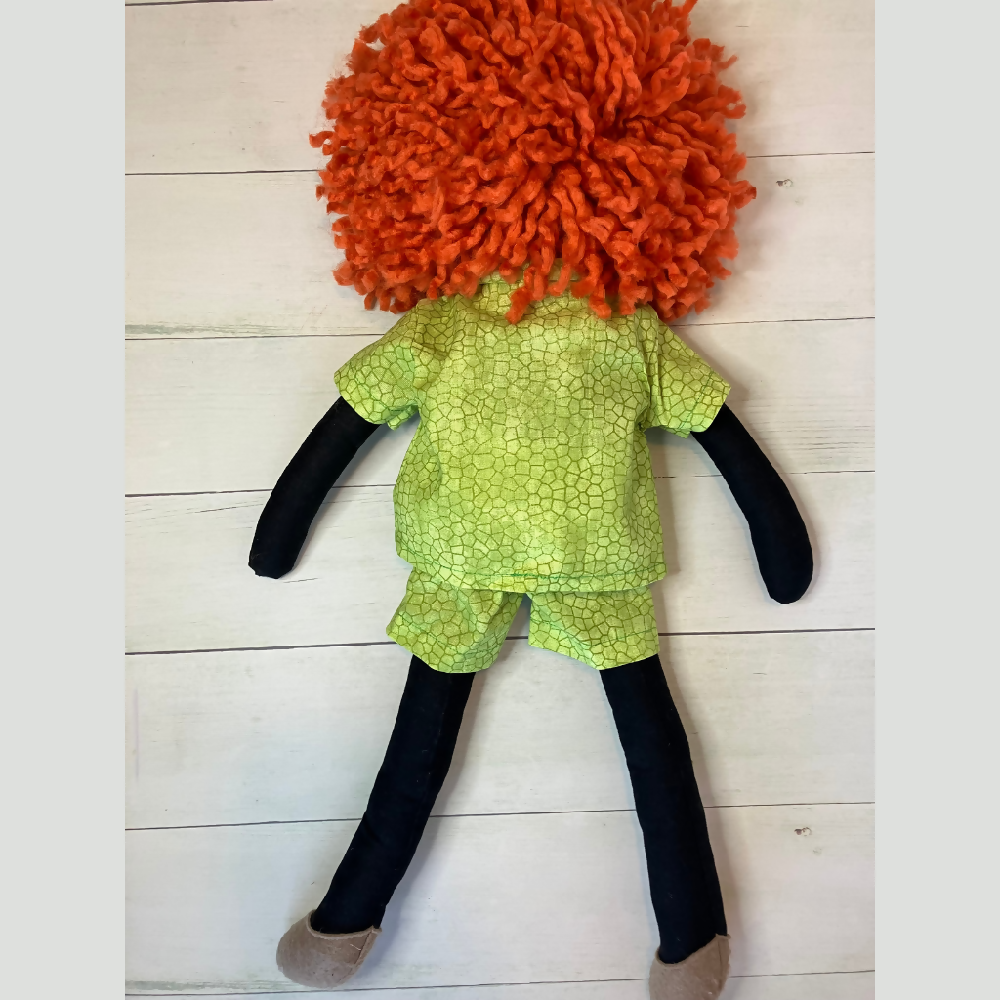 Jerry| Soft doll| Handmade Cloth doll with wild hair| 53cm