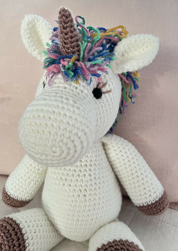 Umaiza the Unicorn Crochet Soft Toy