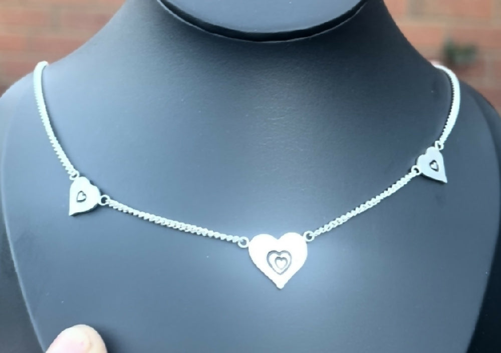Sweetheart Trio Necklace.