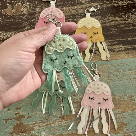 Jellyfish keychain