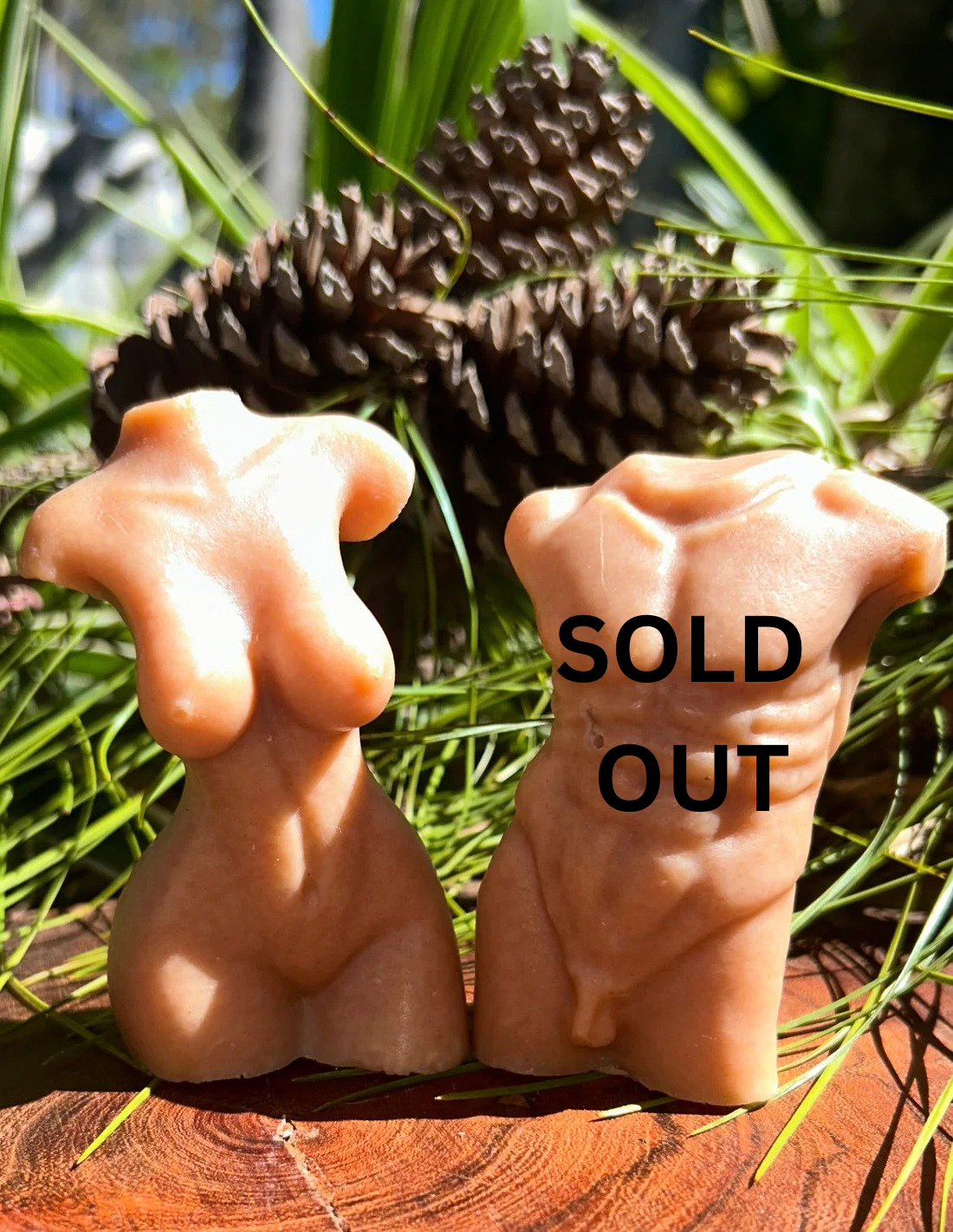 Handmade Pumpkin Spice Soap | Pair Of Soaps Gift | Torso Shape