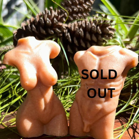 Handmade Pumpkin Spice Soap | Pair Of Soaps Gift | Torso Shape