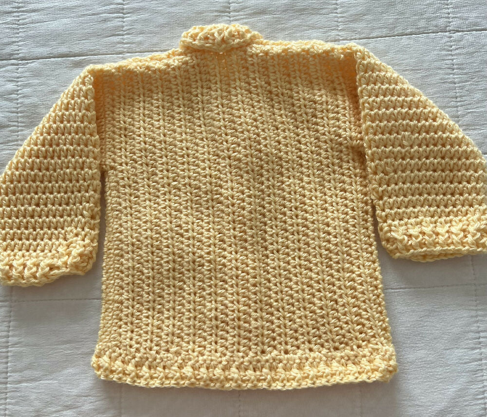 Crochet Cozy Baby Grandpa Jacket Set