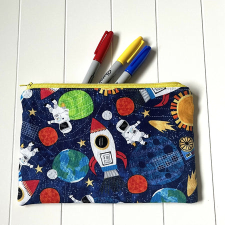 Outer space pencil case