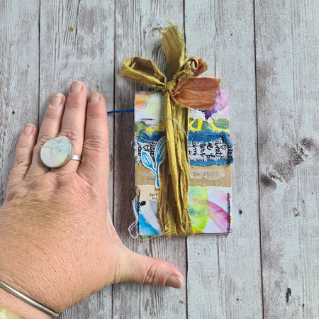 Hand Painted Mini Junk Journal