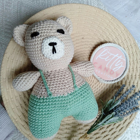 Crochet Toy Tubby Bear - 100% Cotton