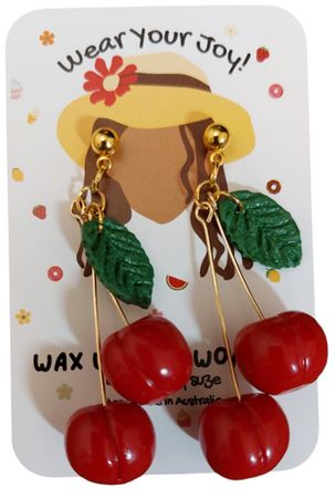 Cherry Earrings | Food Inspired Statement Earrings