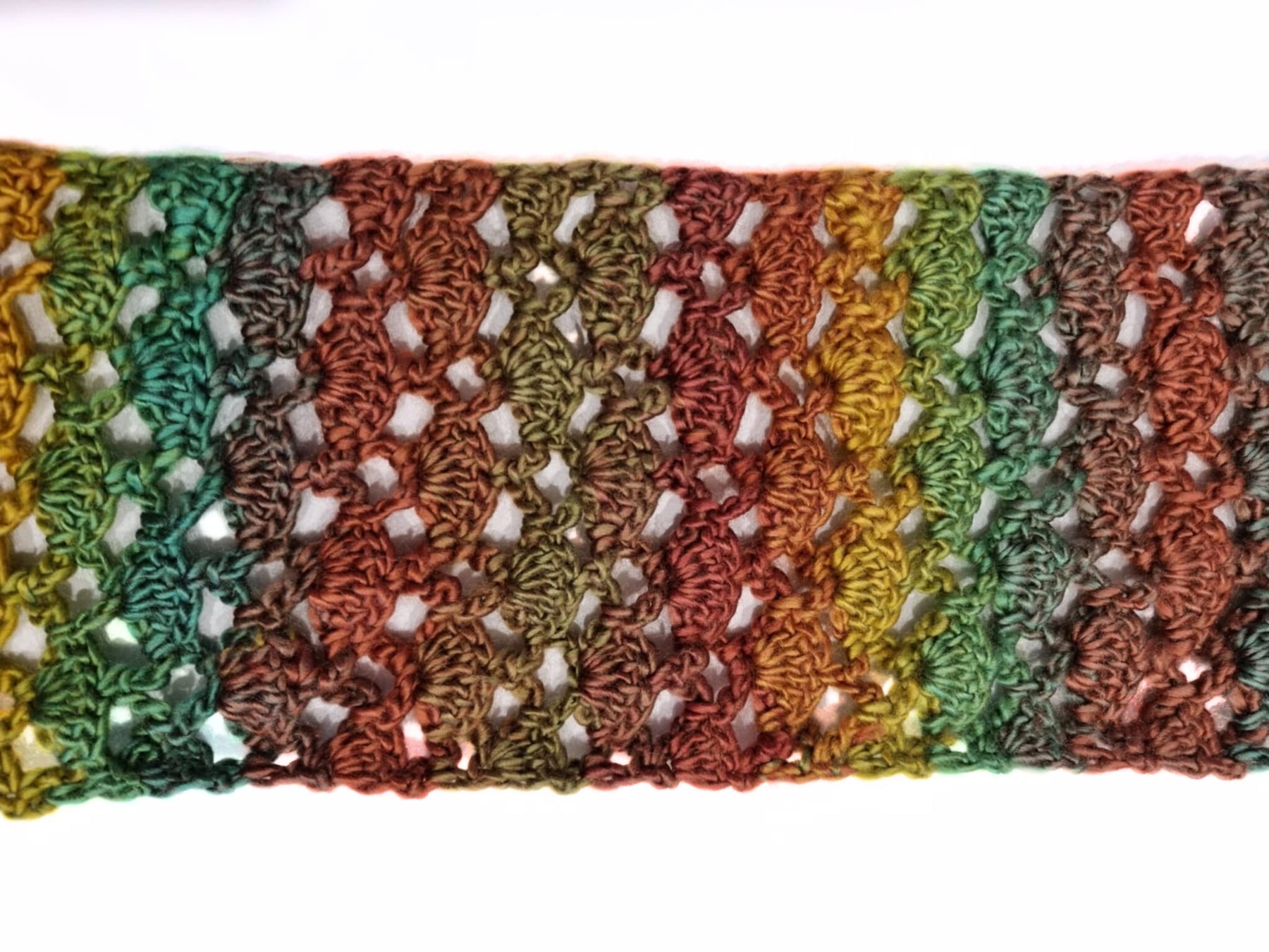 Lacy Scarf in Autumn Tones