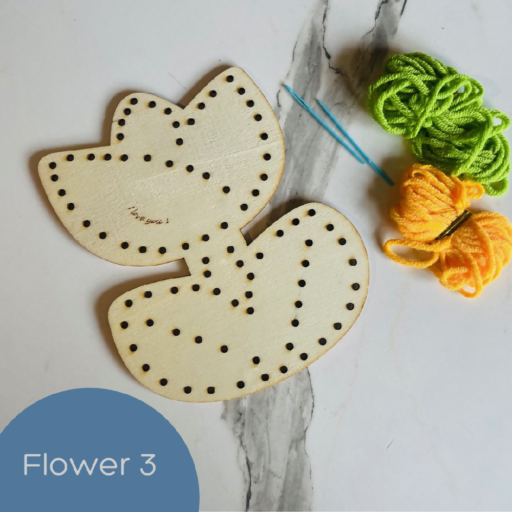 Kids Yarn Flower DIY Craft Kits