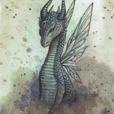 A5 Art Print - Sapphire Dragon