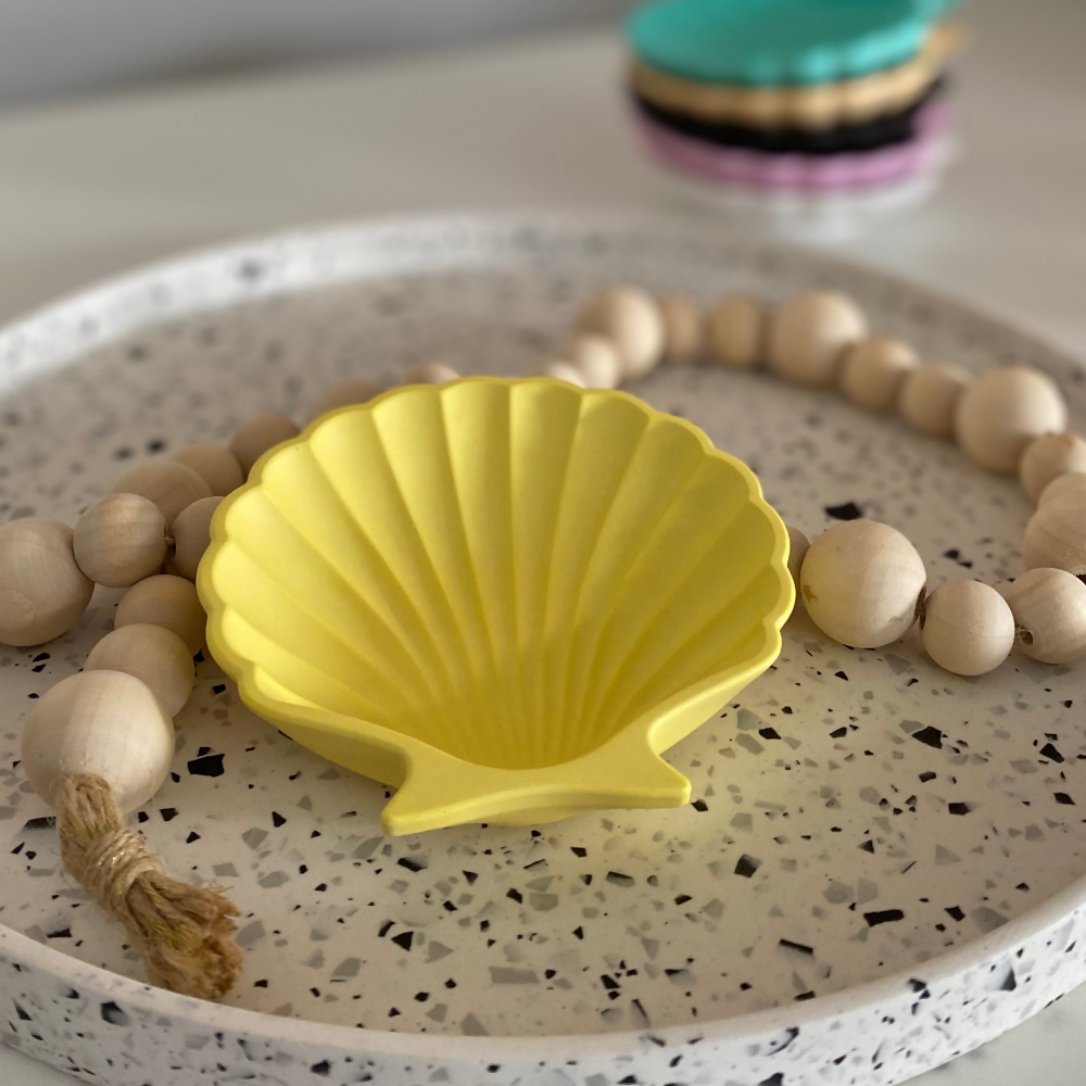 Shell trinket dish decor in various colours