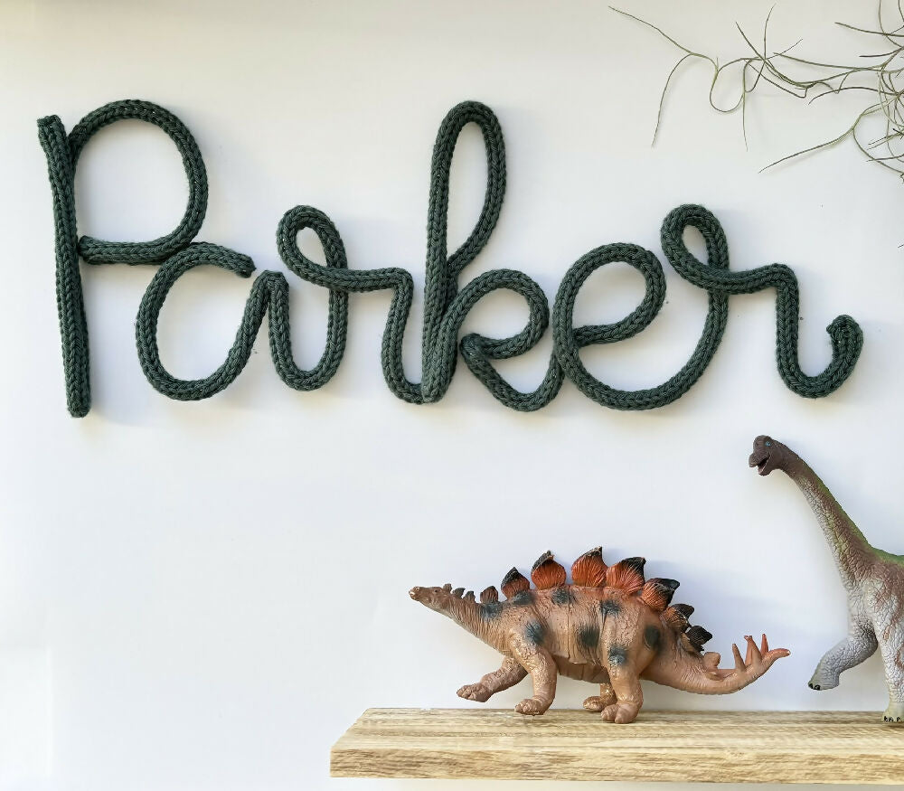 Knitted Name Sign Customisable