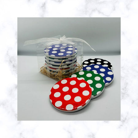 Spotty Ceramic Coasters (price is per coaster)  | Ready to ship | FREE Postage