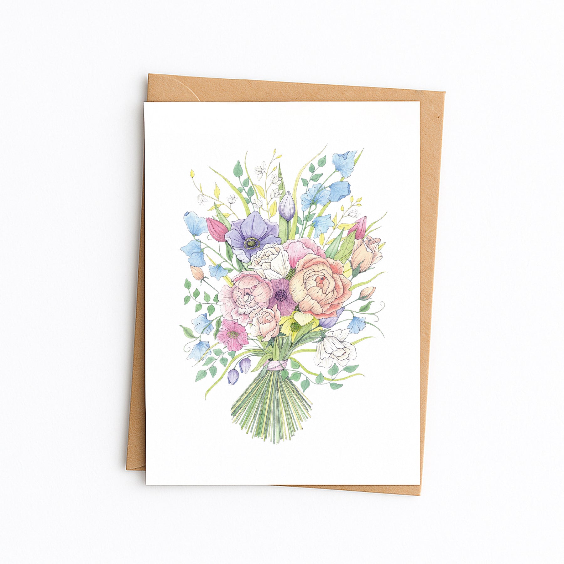 Spring Bouquet Greetings Card