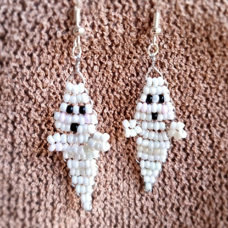 Happy Halloween spooky ghost earrings