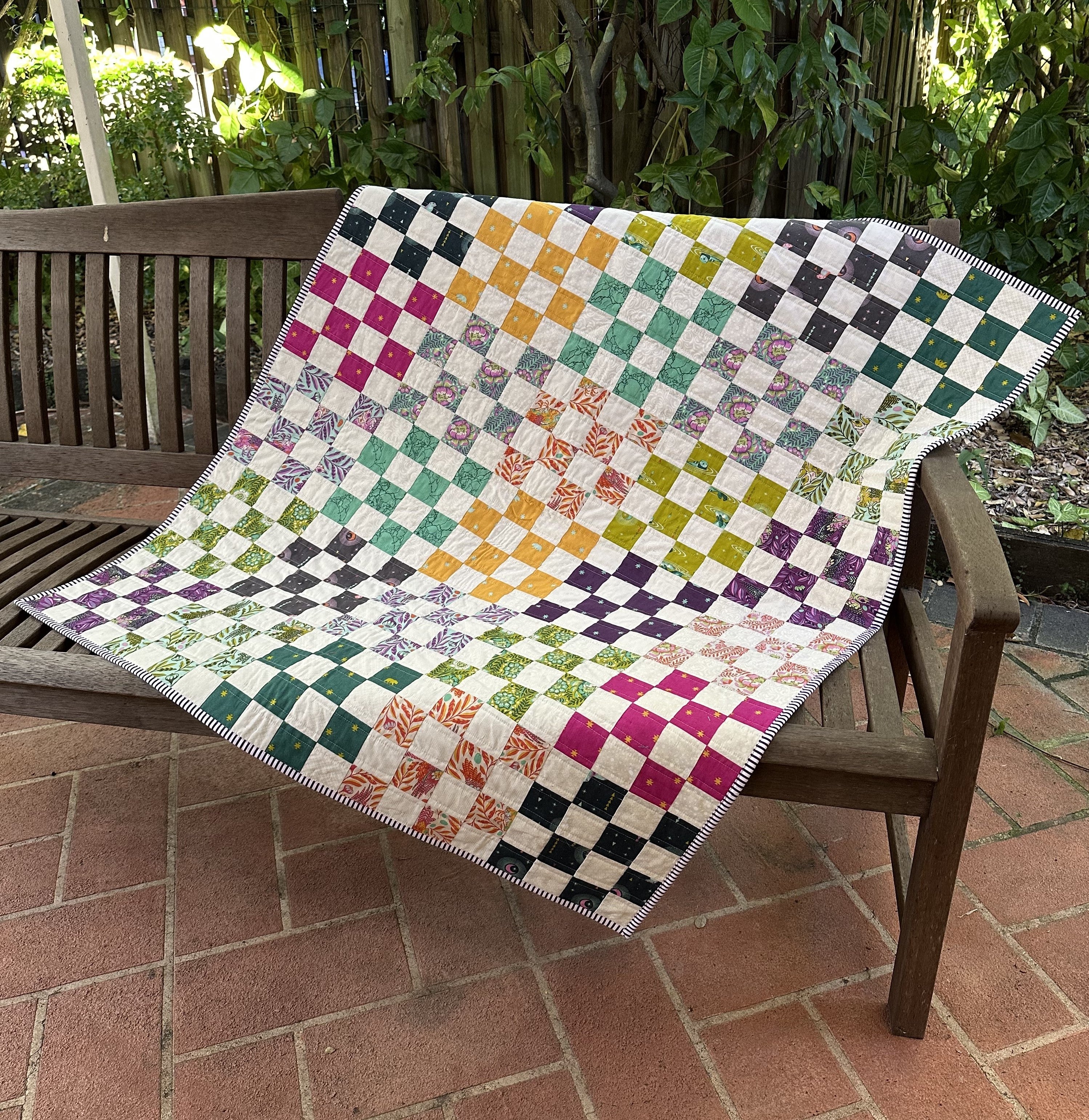 St Louis Sixteen Patch Lap or Baby Quilt